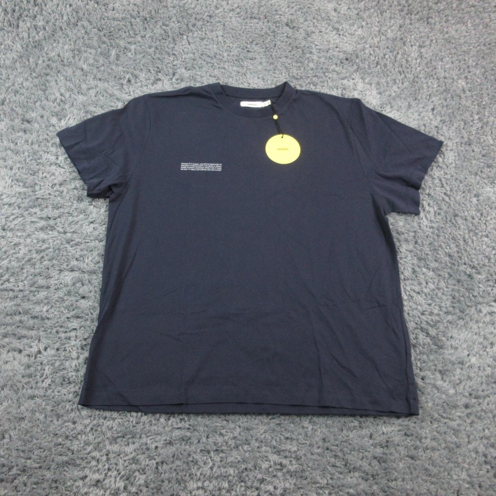 Pangaia Shirt Mens 2XL Navy Blue 365 Midweight Organic Cotton Graphic NWT